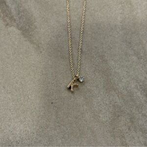 Banana Republic K Initial Necklace